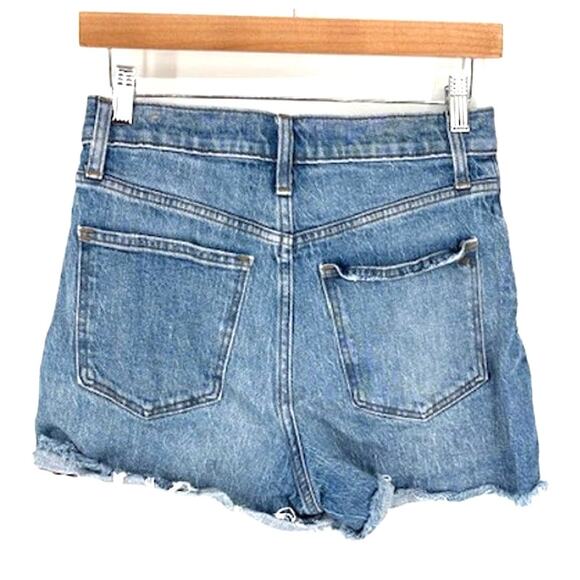 Madewell High-Rise Distressed Denim Shorts in Malden Wash – Size 27 - Picture 5 of 7